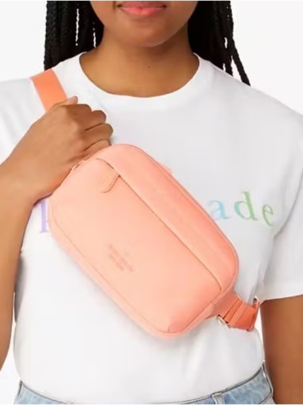 Kate Spade Rainbow Collection Belt Bag in Melon Ball